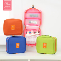 P.travel Waterproof Cosmetic Storage Bag Nylon Multifunctional Wash Bag Travel Hang