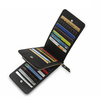 PU Leather Bifold Wallet Casual Business Card Pack For Men