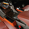 PU Leather Car Seat Crevice Storage Box Money Pot Grain Organizer Gap Slit filler Phone Holder