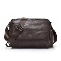 PU Leather Casual Business Single-shoulder Crossbody Bag For Men