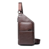 Pu Leather Chest Bag Business Crossbody Bag Contracted Sling Bag For Men