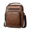 PU Leather Clutch Bag Casual Vintage Waterproof Multi-functional Shoulder Crossbody Bag For Men
