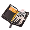 Pu Leather Key Holder Business 3 Card Slots Card Holder Portable Coin Bag For Men