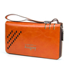 PU Leather Multi-card Holder Wallet Leisure Vintage Zipper Clutch Bag For Men