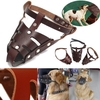 PU Leather Pet Dog Ventilate Muzzles Dog Bite Prevented Training Mouth Masks Supplies