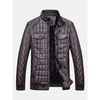 PU Leather Stitching Jacket