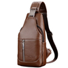 PU Leather Waterproof Casual Vintage Chest Bag Shoulder Crossbody Bag For Men