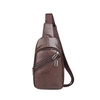 PU Leather Waterproof Chest Bag Casual Vintage Single-shoulder Crossbody Bag For Men