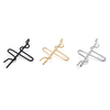 Punk Copper Electrocardiogram Shaped Ear Clip 1pc Earring for Women