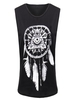 Punk Low Cut Side Printed Cool Girl Women Tank Tops