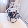 Punk Women Girls Backpack Sunglasses Mini PU Leather Shoulder Bag