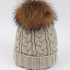 Pure Color Ski Slouch Fur Pompon Ball Beanie Beret Hat Crochet Knitting Thick Caps