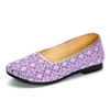 Pure Color Slip On Breathable Casual Flat Shoes For Women