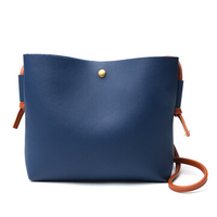Pure Color Stylish PU Leather Shoulder Bag Crossbody Bag Phone Bag
