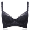 Push Up Embroidery Breathable Lace Mesh Gather Underwire Bras