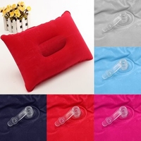 PVC Flocking Square Nap Inflatable Pillow Portable Outdoor Camping Cushions