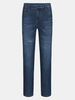 QIPAI Fashion Casual Business Straight Legs Long Jeans for Men