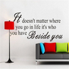 Quote Wall Sticker Living Room Home Decoration Creative Decal DIY Mural Wall Art