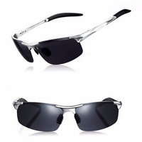 Reedoon Resin Polarized Frame Sunglasses UVA Driving Fishing Outdoor Glasses