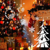 Removable Wall Stickers Decal Christmas Tree Snowflake Shop Window Decor