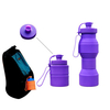 Retractable Sports Kettle Creative Silicone Folding Bottle Outdoor Portable Rinse Cup