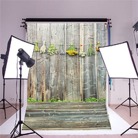 Retro 3x5ft Vinyl Backdrop Photography Background Wooden Wall Floor Studio Props Wall Art