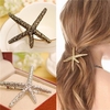 Retro Alloy Metal Shell Starfish Hairpins Side Clip Sea Star Hair Clips Hair Accessories