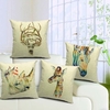 Retro Animal Cotton Pillowcase Cushion Cover Home Decoration