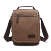 Retro Canvas Multi-Functional Crossbody Bag Square Solid Shoulder Bag For Man