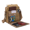 Retro Canvas Sling Bag Vintage Crossbody Bag Solid Shoulder Bag For Women Men