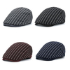 Retro Cotton Stripes Beret Cap Travel Leisure Hat