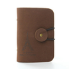 Retro Eiffel Tower PU Leather Card Bag