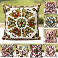 Retro Embroider Soft Pillow Case Home Office Car Cushion Cover