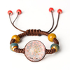 Retro Flower Bracelet Rope Wishing Ball Flower Bracelet