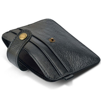 Retro Genuine Leather Men Women Card Holder Portable Purses