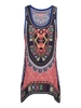 Retro Printed Sexy Sleeveless Women Tank Tops