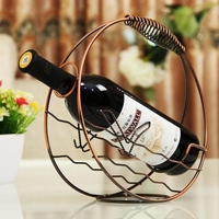 Retro Round Wine Champange Bottle Rack Holder European Style Home Decoration