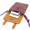 Retro Two Interlayers Lock Shoulder Bags Rivet Mini Crossbody Bags 6inch Phone Bags Case For Iphone