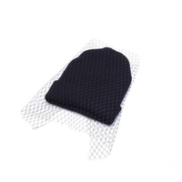Retro Veil Net Yarn Knitted Wool Beanies Hats Mesh Hat