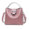 Retro Women Pu Leather Bucket Bag Casual Crossbody Bag Handbag For Women