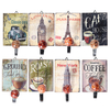Retro Wooden Wall Mounted Hooks Hanger Tower Old Car Ornament Home Decor