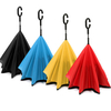 Reverse Double Layer Foldable Umbrella Rich Patterns Damp Proof wind Resistant Standing