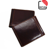 RFID Antimagetic Genuine Leather Bifold Wallet For Men