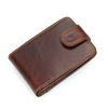 RFID Antimagnetic Genuine Leather Wallet 12 Card Slots Cowhide Card Holder For Men