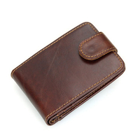 RFID Antimagnetic Genuine Leather Wallet 12 Card Slots Cowhide Card Holder For Men