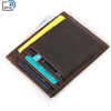 RFID Antimagnetic Genuine Leather Wallet Casual Vintage Card Package Purse For Men