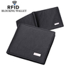 RFID Antimagnetic Wallet Genuine Leather 3 Card Holders Coin Bag For Man