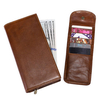 RFID Blocking Genuine Leather Multi-functional Removable Card Holder Zipper Vintage Wallet For Men