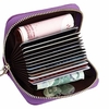 RFID Genuine Leather Snakeskin Grain 13 Card Slots Card Holder Coins Bag Purse Wallet