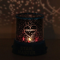 Romantic LED Lovers Lamp With Music Auto Rotate Projector Night Lamp Decor